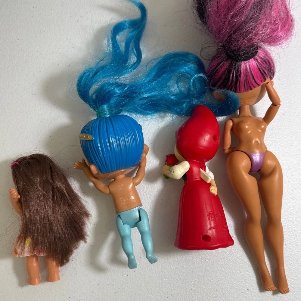 Lot of 4 Assorted Mini Dolls Shimmer and Shine Little Red Riding‎ Hood Barbie